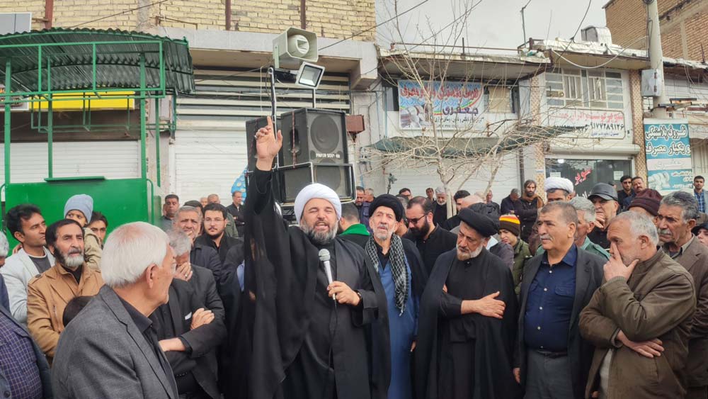 مراسم شهادت امام خامنه ای در سیدان مرودشت