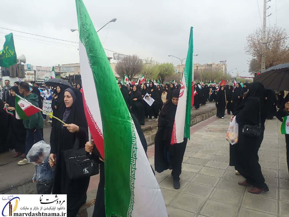 گزارش تصویری راهپیمایی روز قدس 1404 در مرودشت